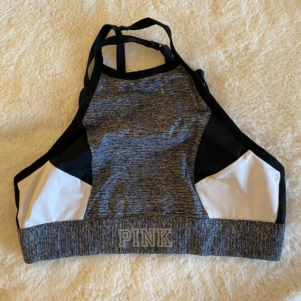 Pink sports bra